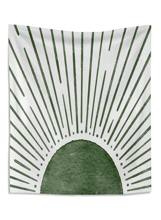 Knibeo Sage Green Tapestry - Boho Wall Decor for Bedroom & Living Room, 50x60 Inch Neutral Sun Tapestry - Image 1